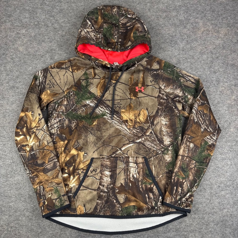 Under Armour Cold Gear Storm Real Tree Xtra Camo Fleece Hoodie Womens Medium M